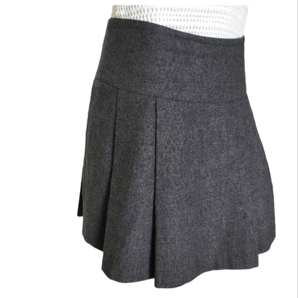 Simons Icōne Grey Pleated Skirt Size 6 - Picture 4 of 11